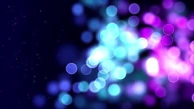梦幻蓝紫色光斑粒子动态背景视频的预览图